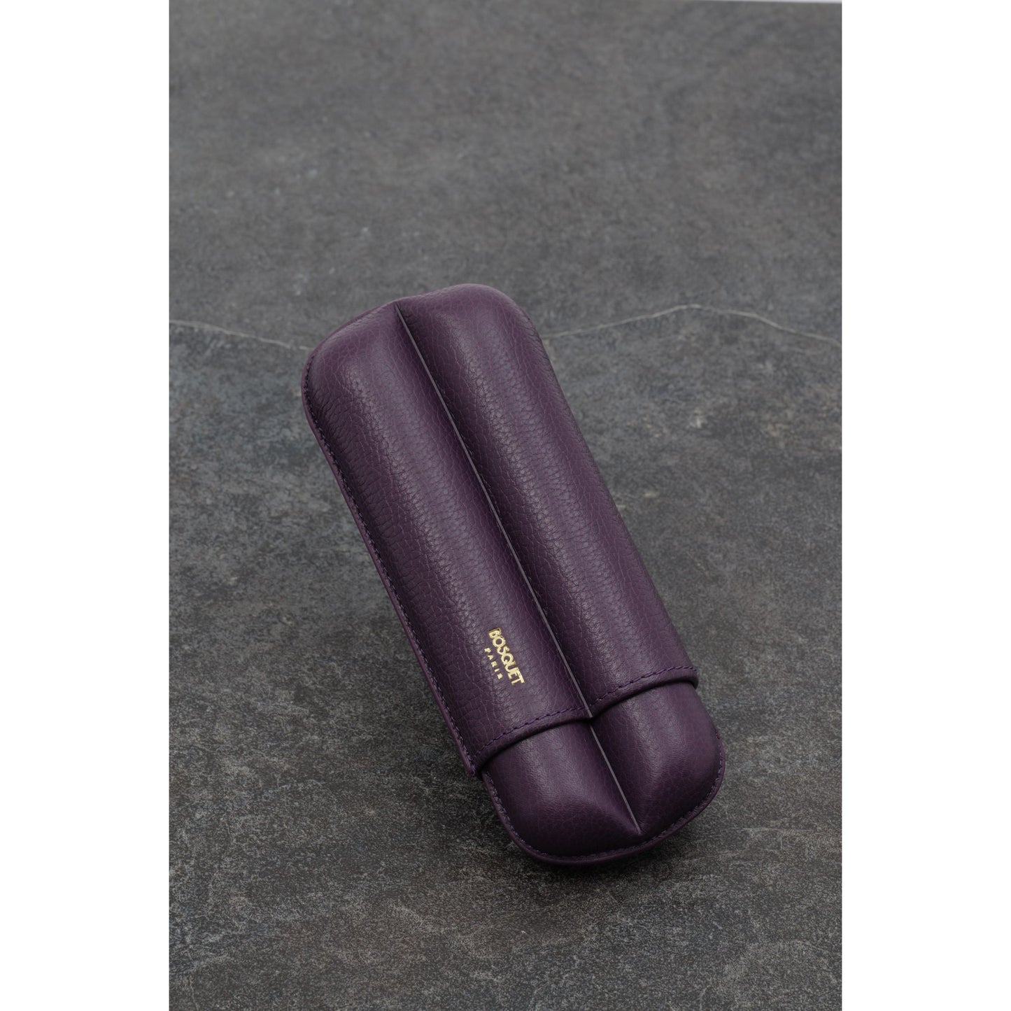 Grained Calf Leather Case For 2 - Violet