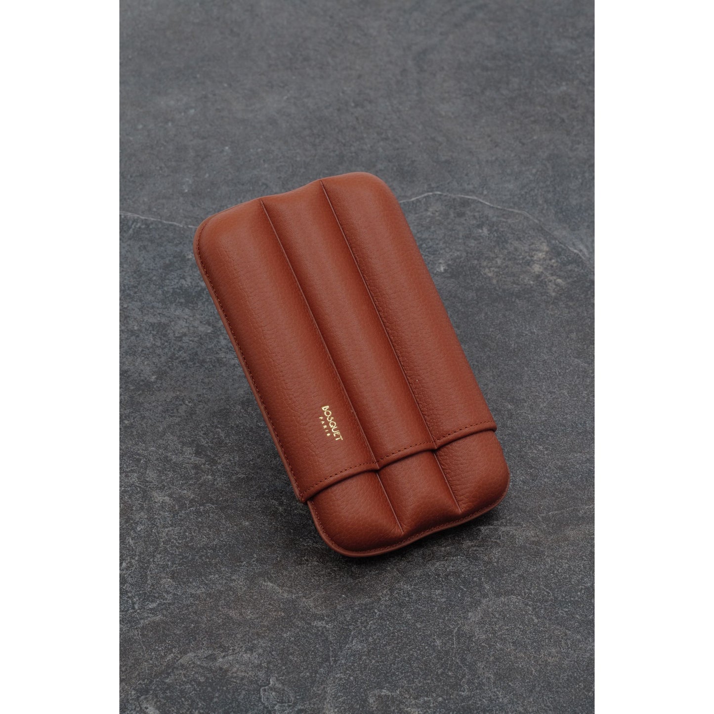 Grained Calf Leather Case For 3 - Beige York