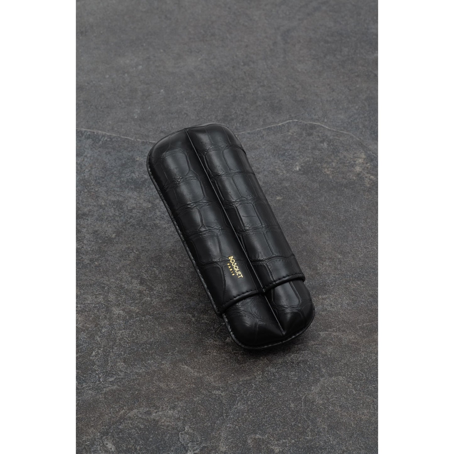 Genuine Crocodile Leather Case for 2 - Black