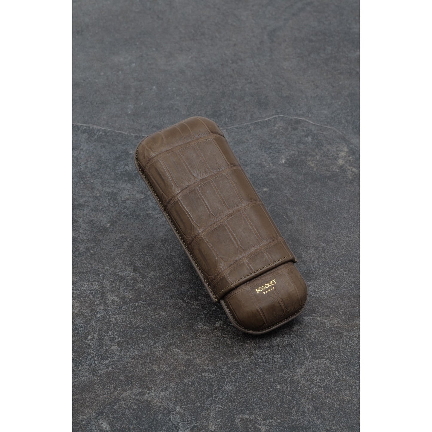 Genuine Crocodile Leather Case for 2 - Brown