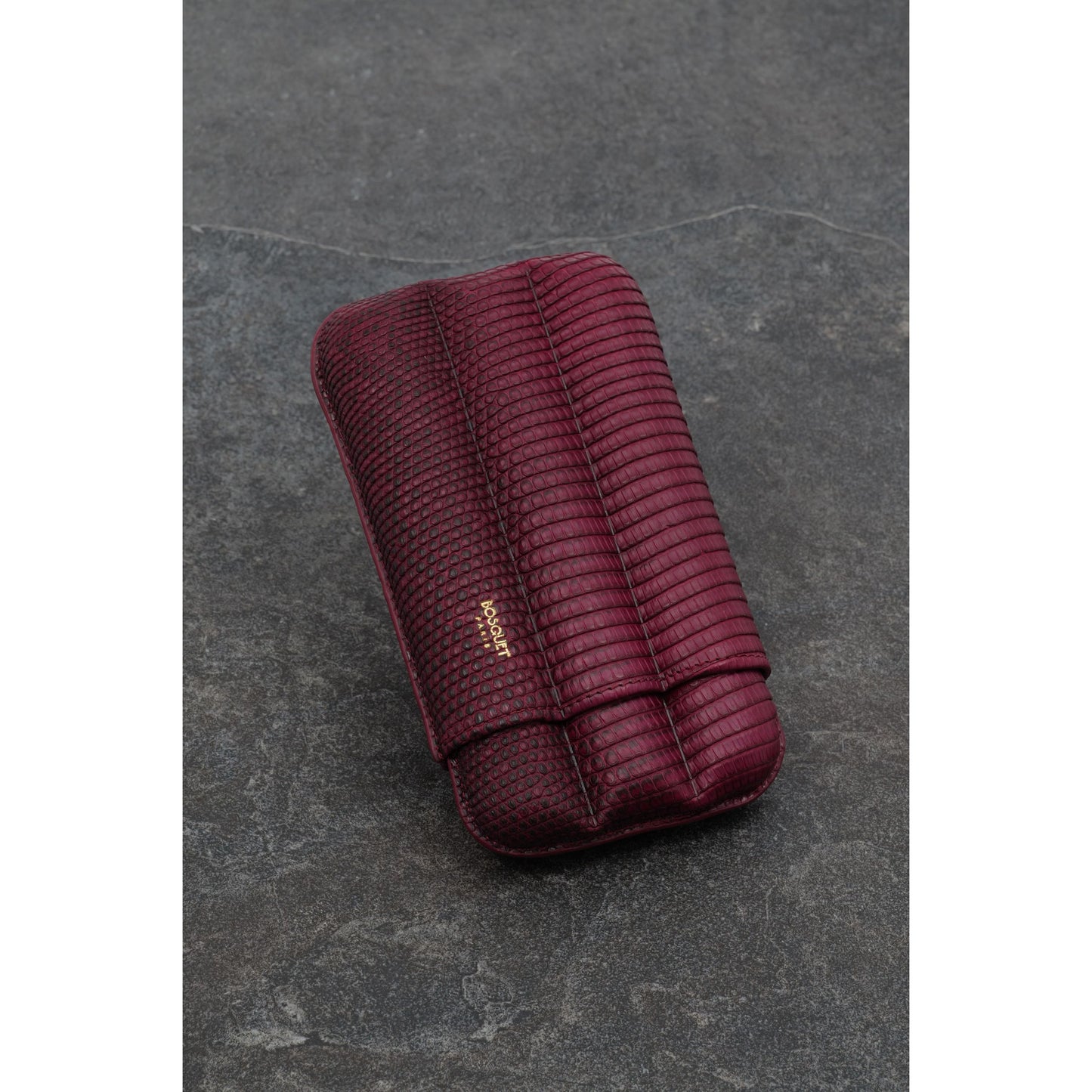 Lizard Leather Case For 3 - Raspberry Red