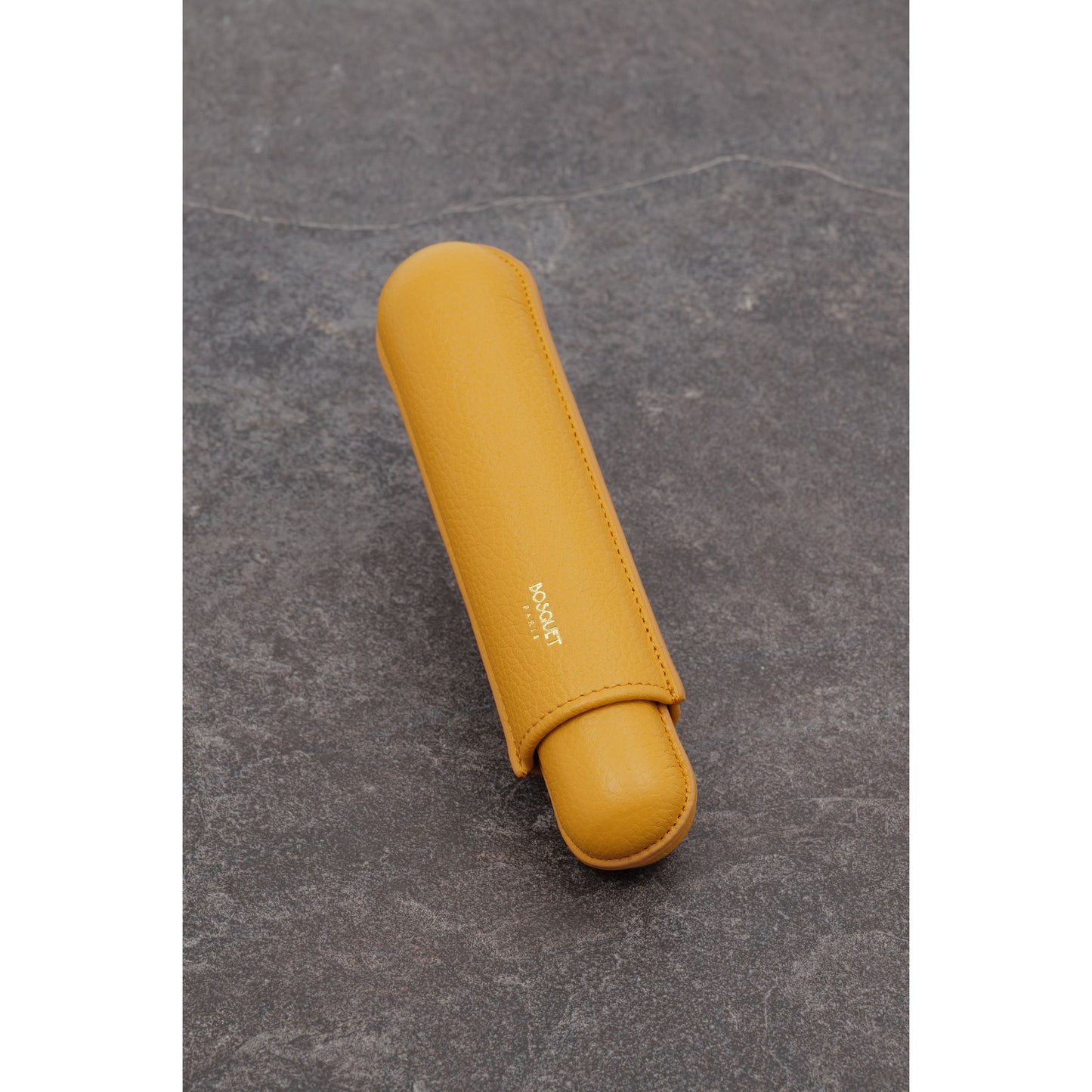 Grained Calf Leather case for 1 - Mustard