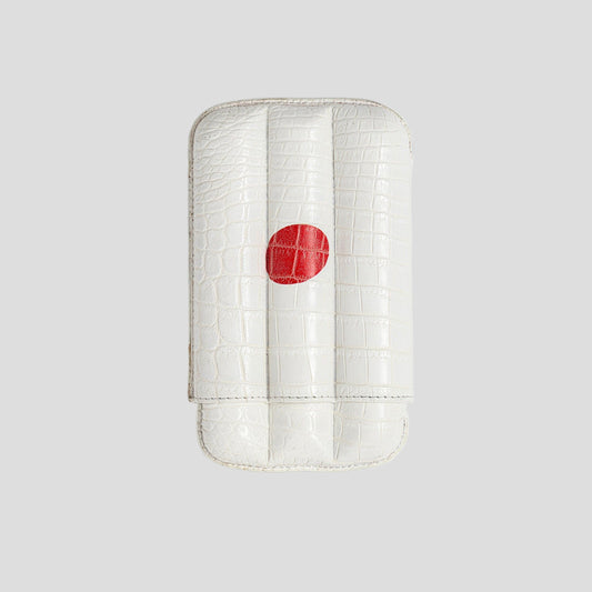 Genuine Crocodile Leather Case for 3 - Japan flag