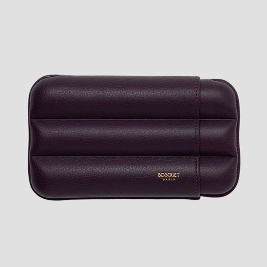 Grained Calf Leather Case For 3 - Purple