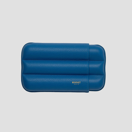 Grained Calf Leather Case For 3 - Capri Blue