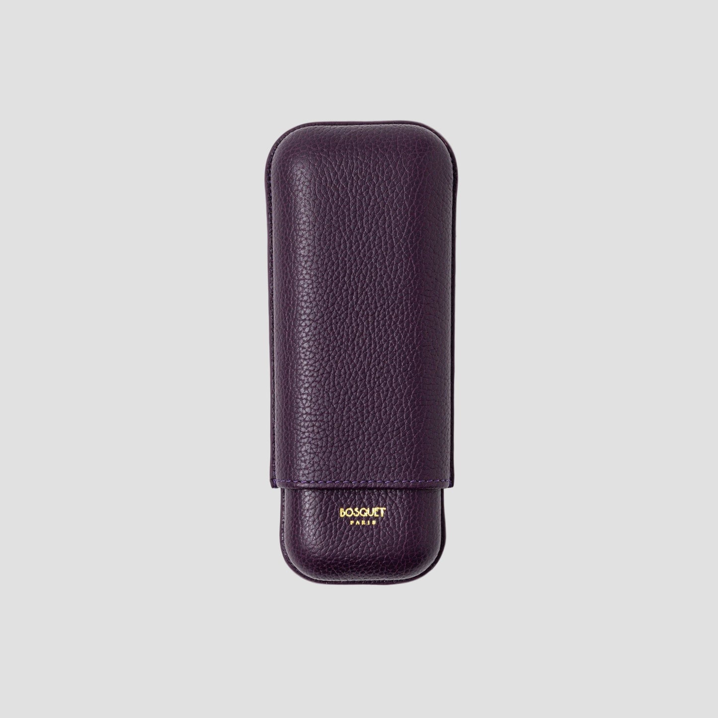 Grained Calf Leather Case For 2 - Purple