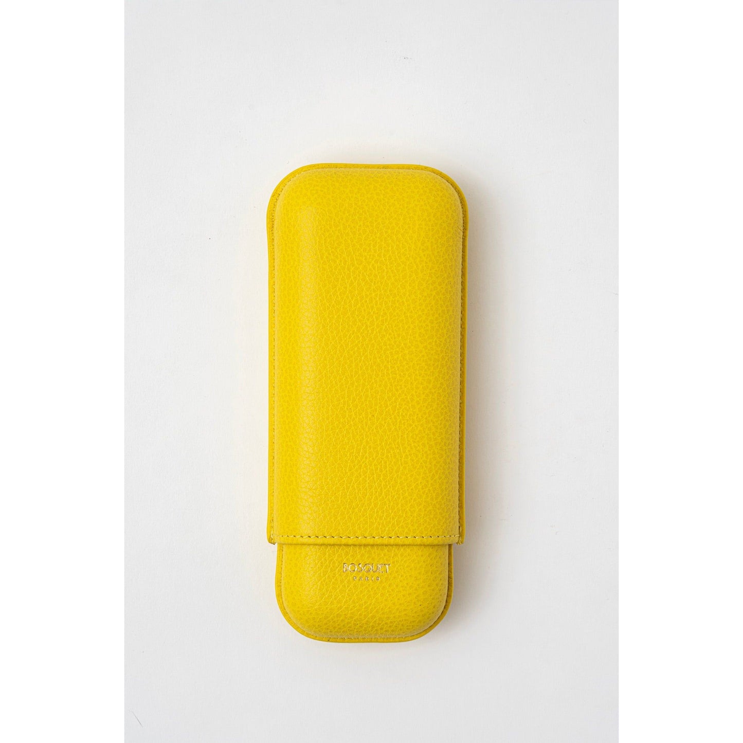 Grained Calf Leather Case For 2 - Citron