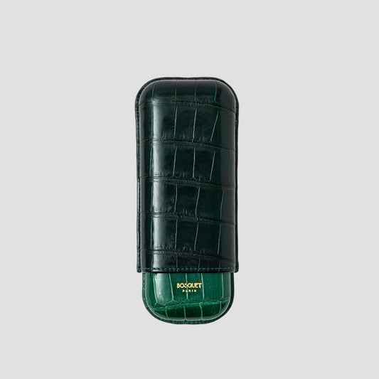 Genuine Crocodile Leather Case for 2 - Two tone green Green
