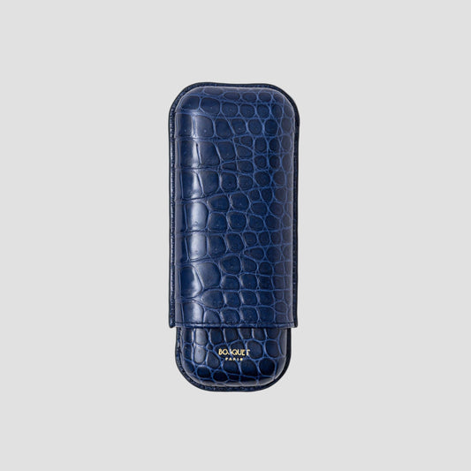 Genuine Crocodile Leather Case for 2 - Navy Blue