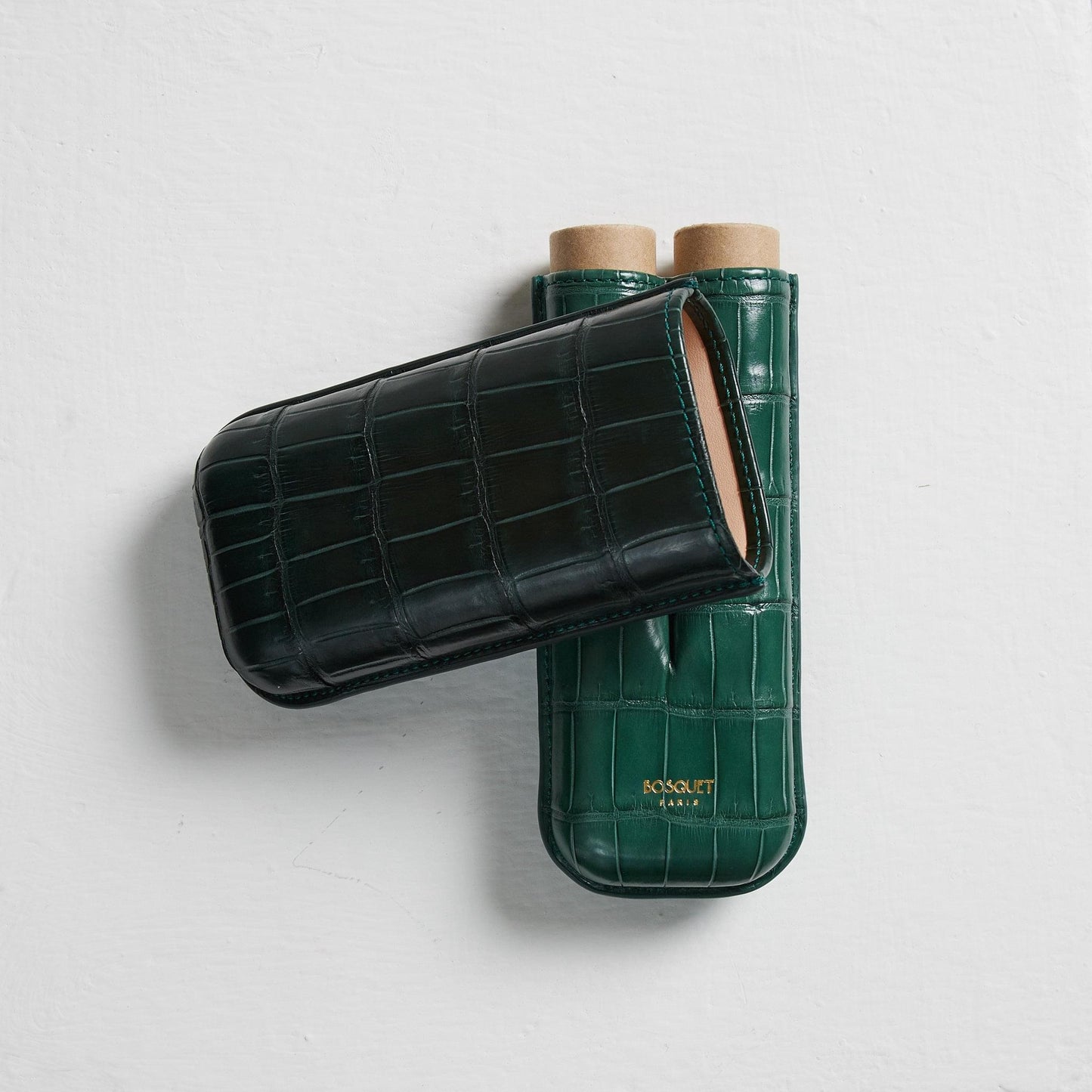 Genuine Crocodile Leather Case for 2 - Two tone green Green
