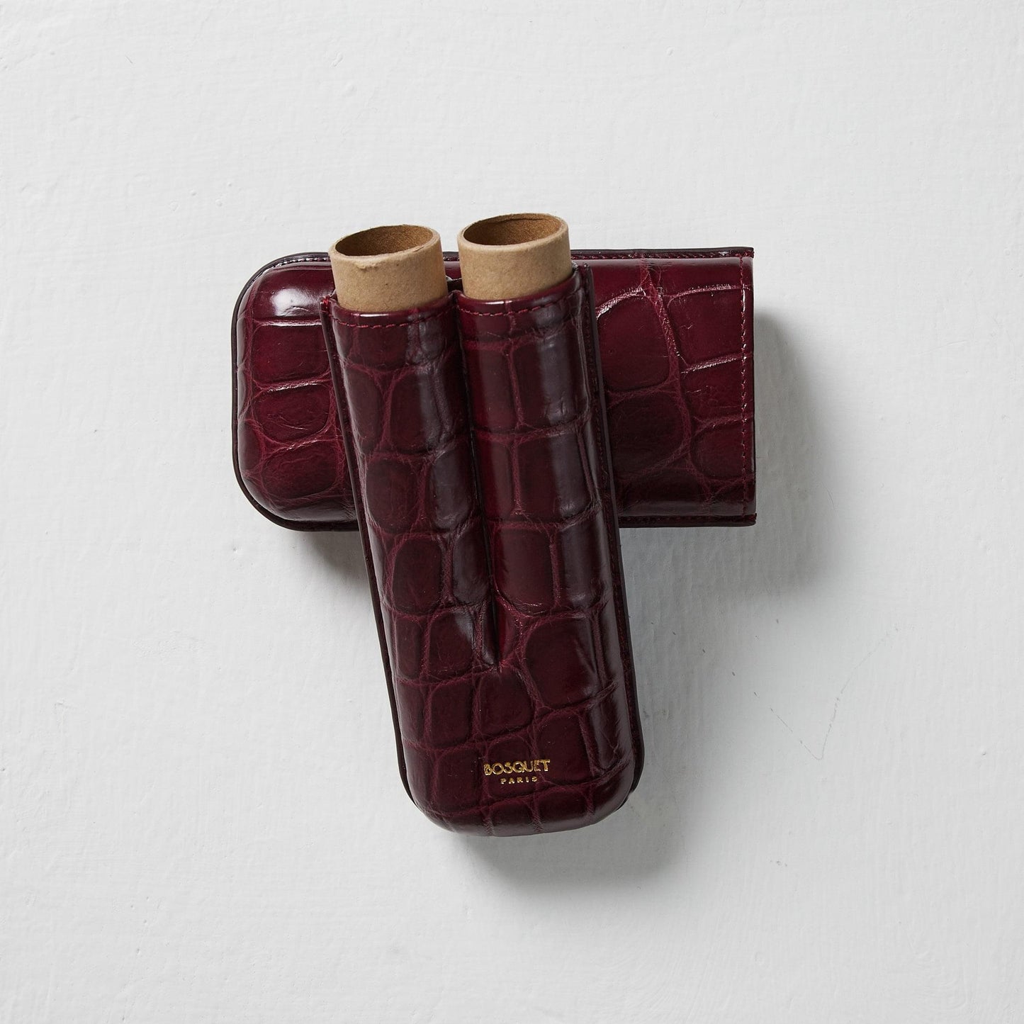 Genuine Crocodile Leather Case for 2 - Burgundy Red