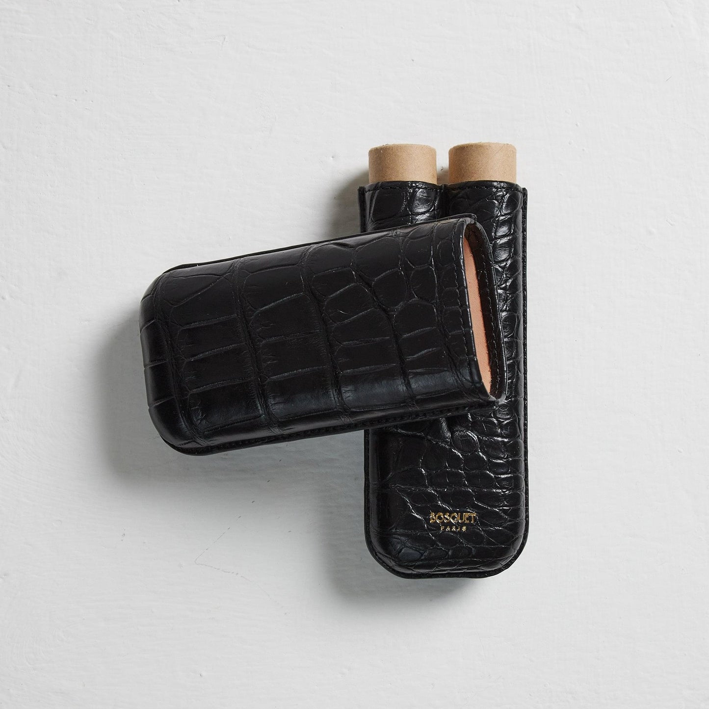 Genuine Crocodile Leather Case for 2 - Black