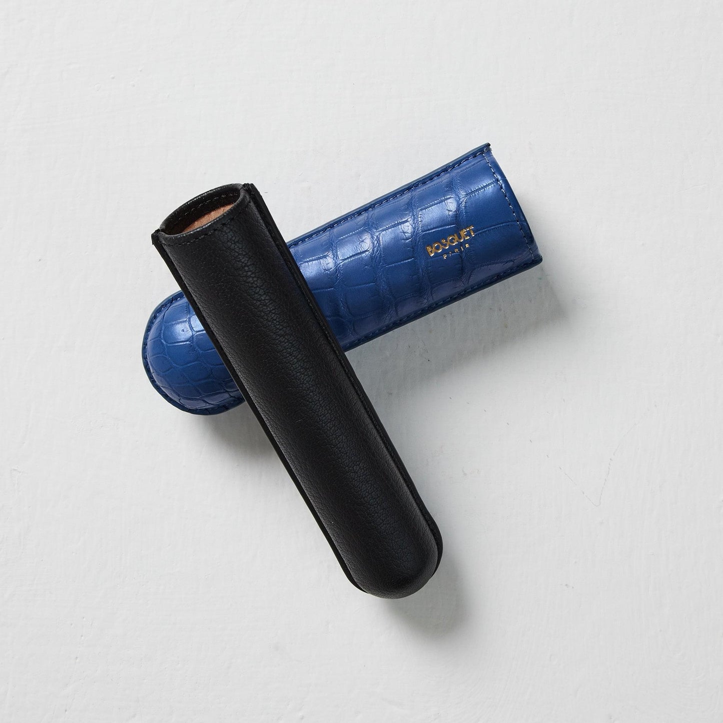 Exotic Leather Case for 1 - Black & Blue