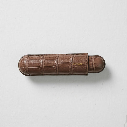 Exotic Leather Case for 1 - Light Brown