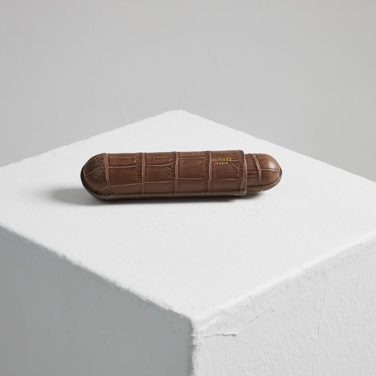 Exotic Leather Case for 1 - Light Brown