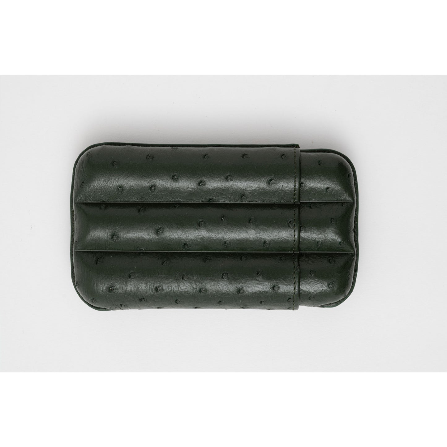 Ostrich Leather Case for 3 - Dark Green