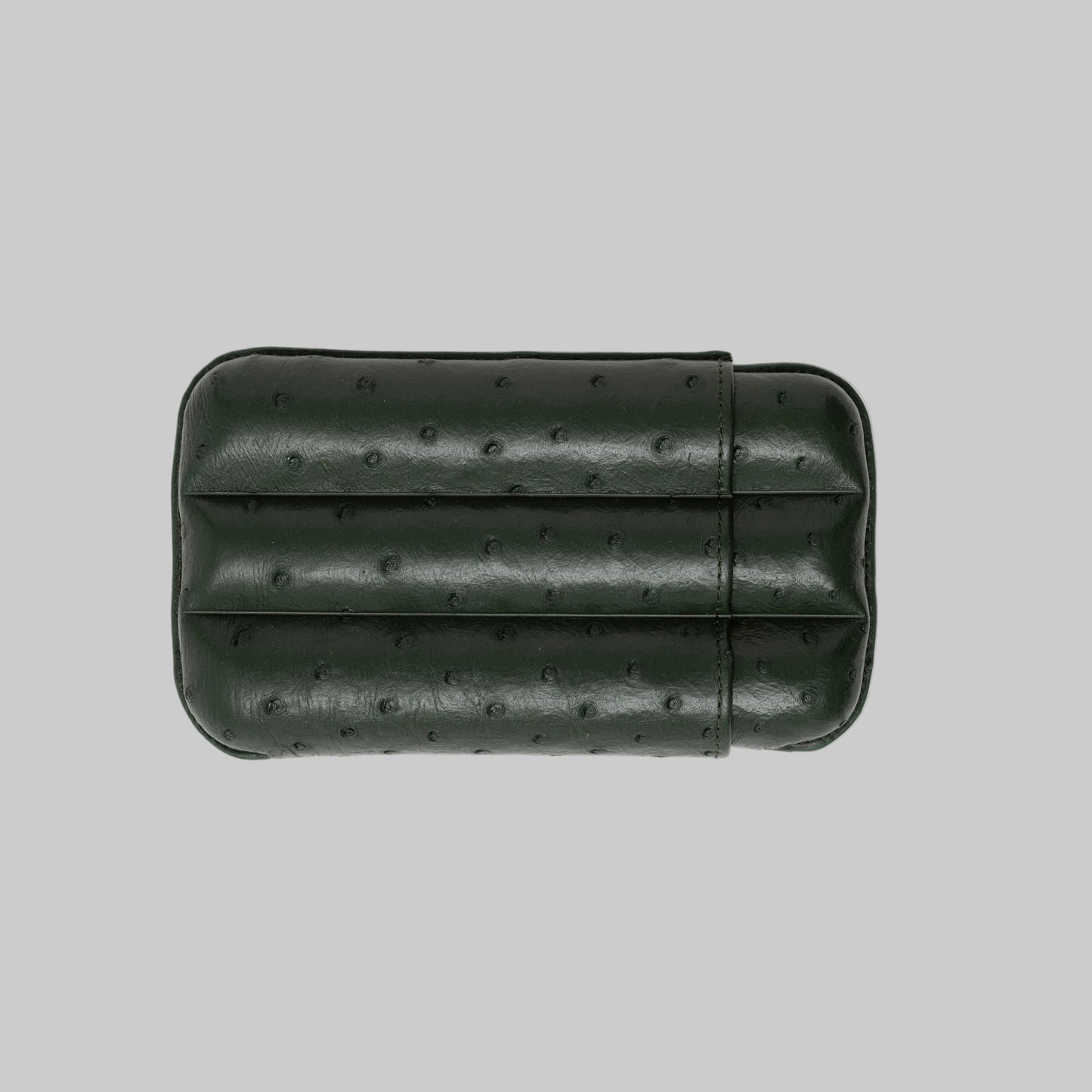 Ostrich Leather Case for 3 - Dark Green