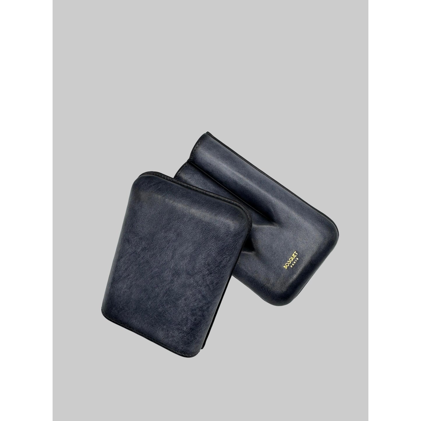 Calf Leather Case for 3 - Patina Hand finish Grey