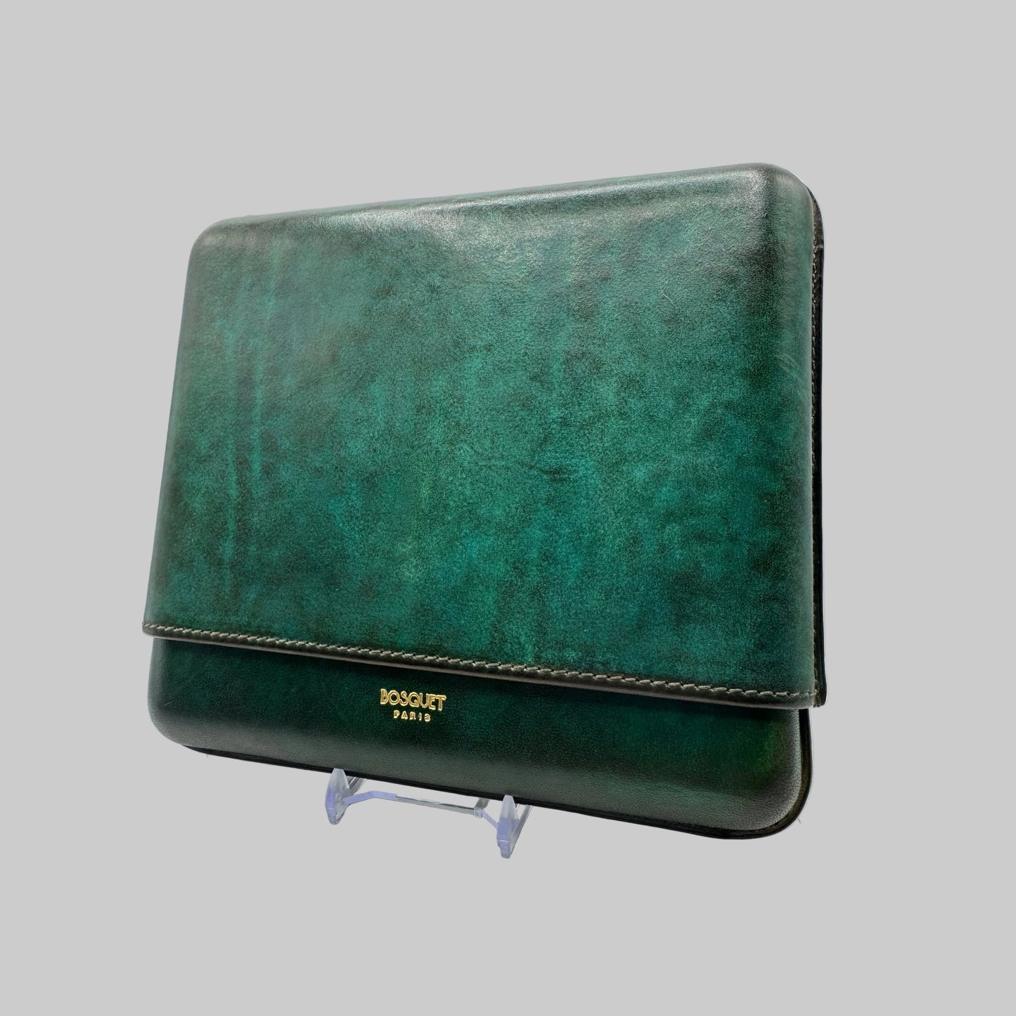 Smooth Calf Leather Case for 7 - Patina Finish Green