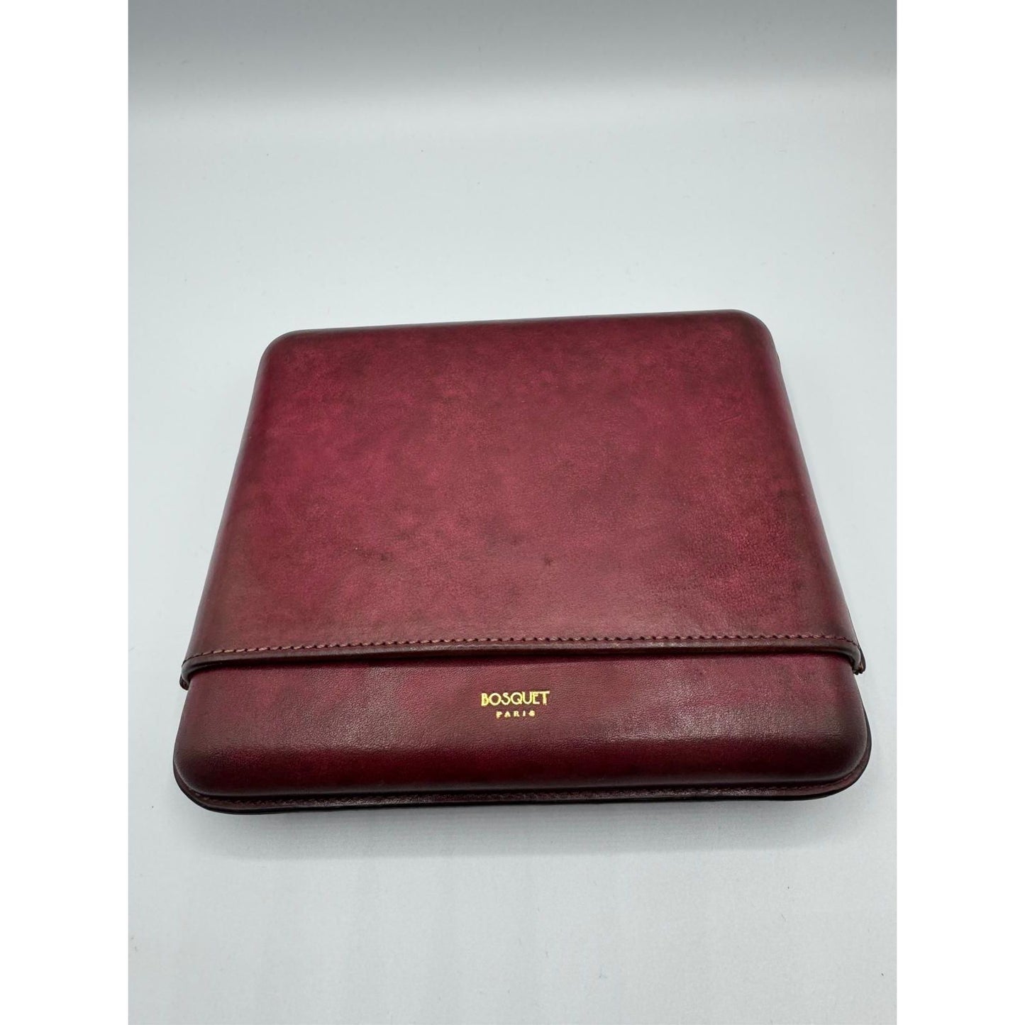 Smooth Calf Leather Case for 7 - Patina Finish Red Wine