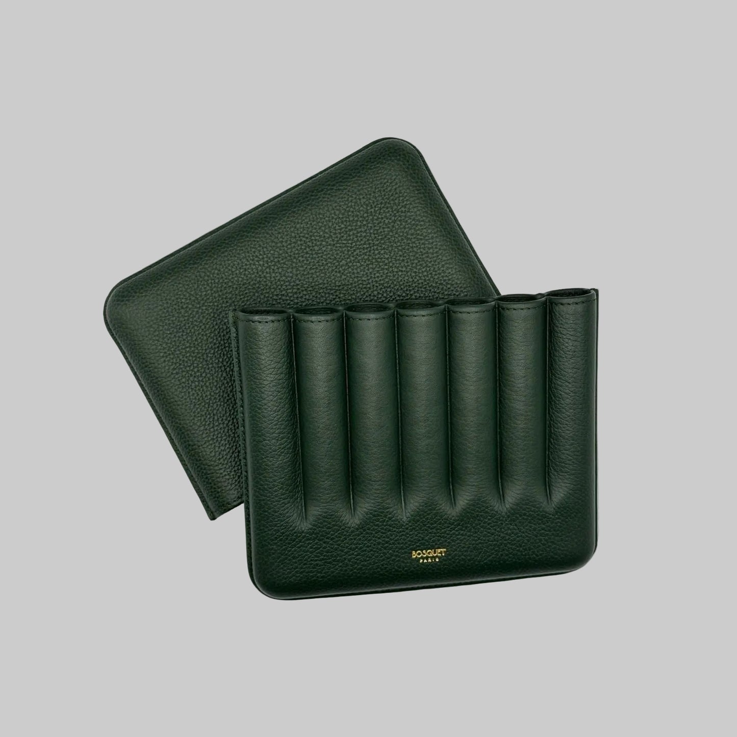 Grained Calf Leather Case for 7 - Green