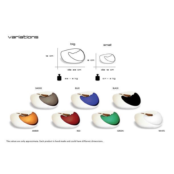 salamander ashtray, Handmade crystal ashtray - white, handcrafted in Czech Republic, Czevitrum ashtray, cigar ashtray variations and sizing