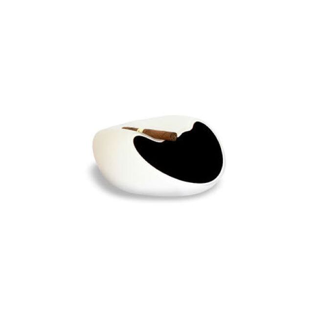 salamander ashtray, Handmade crystal ashtray - black, handcrafted in Czech Republic, Czevitrum ashtray, cigar ashtray