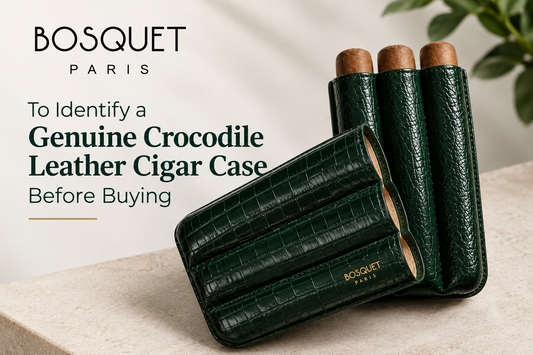 How to Identify a Genuine Crocodile Leather Cigar Case Before Buying