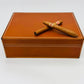 Desktop Humidor 75 cigars wood and Barenia leather - HERITAGE Collection