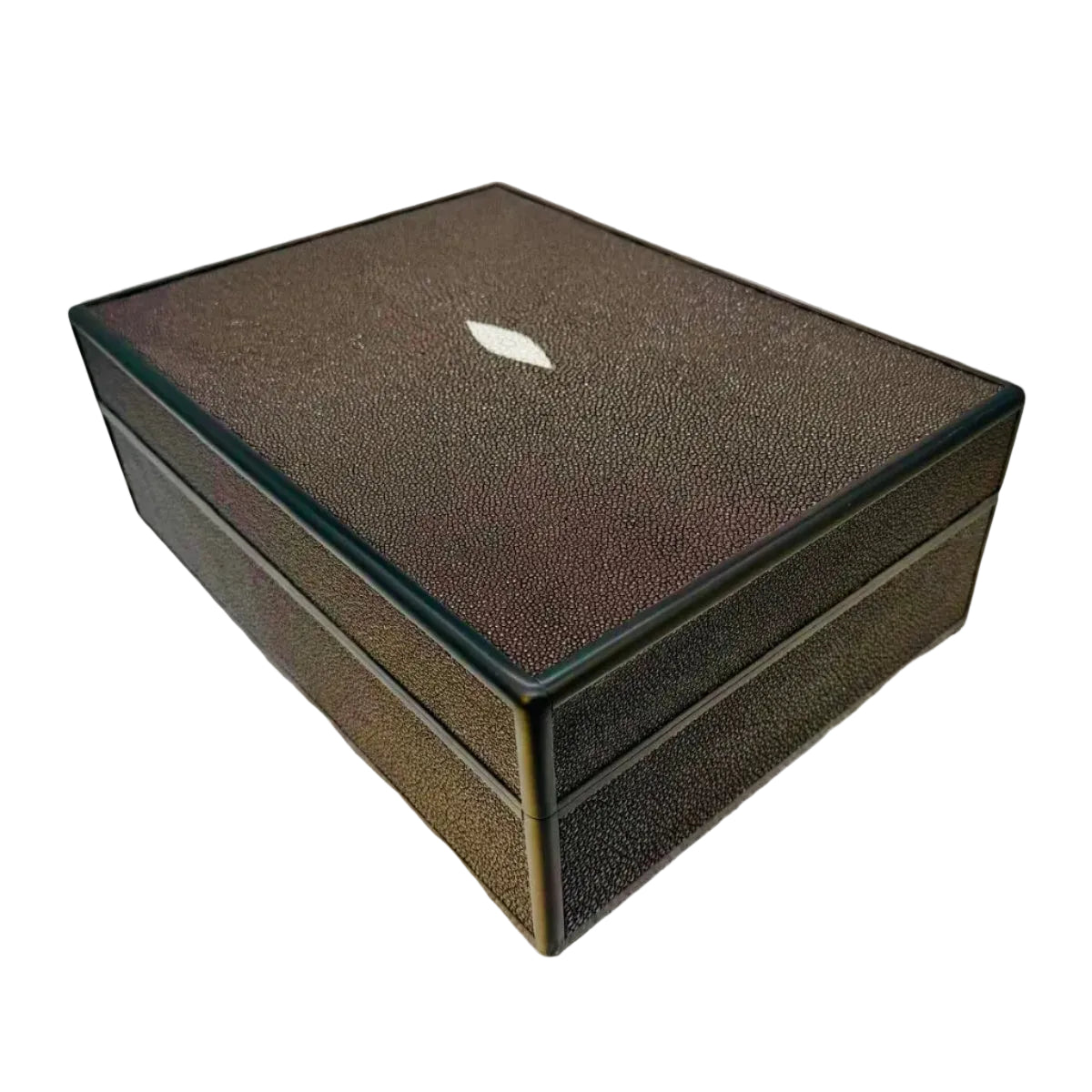 Desktop Humidor 120 cigars wood and Shagreen - STRUTHIO Collection