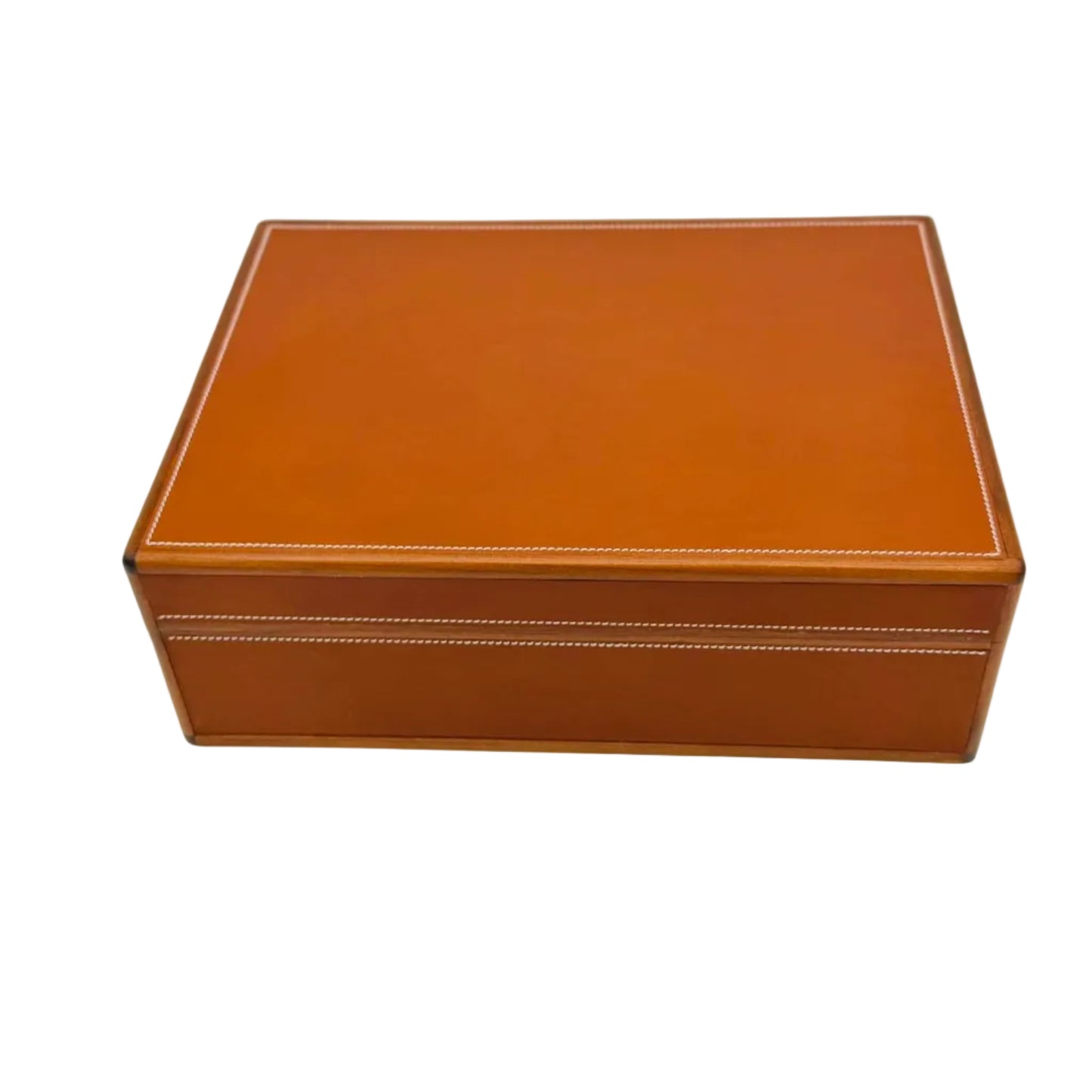 Desktop Humidor 75 cigars wood and Barenia leather - HERITAGE Collection