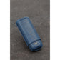 Ostrich Leg Leather Rectangular Cigar Case - Blue