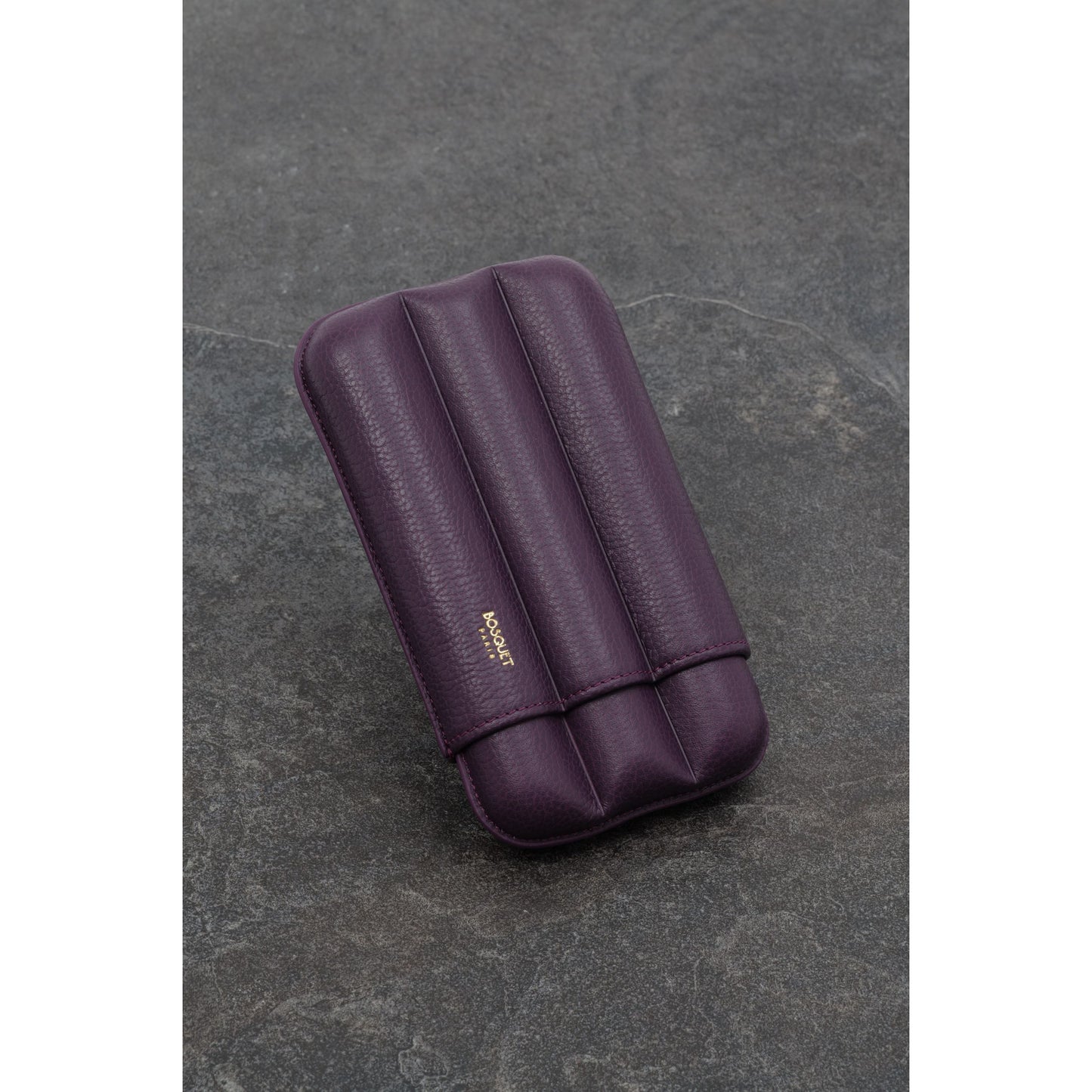 Grained Calf Leather Case For 3 - Violet