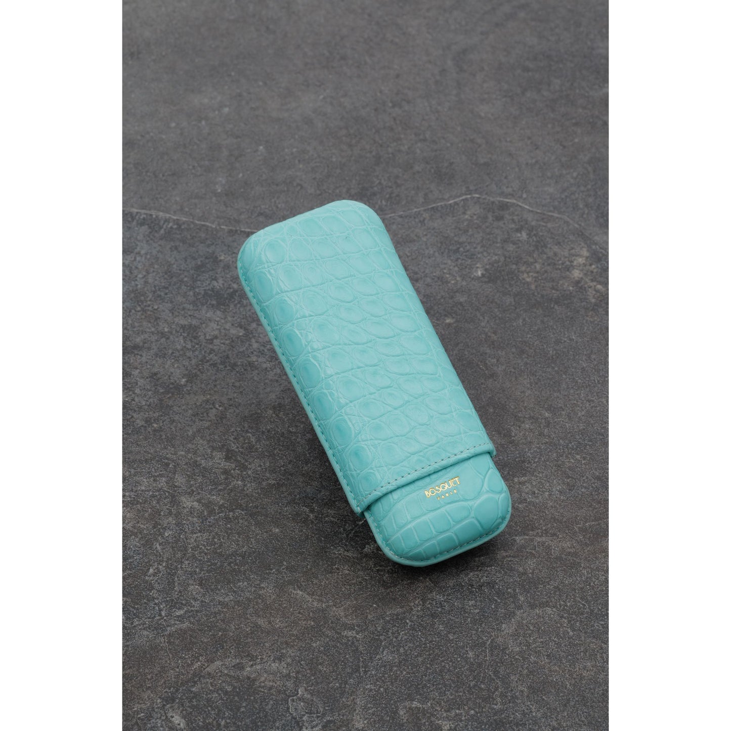 Genuine Crocodile Leather Case for 2 - Coral Blue