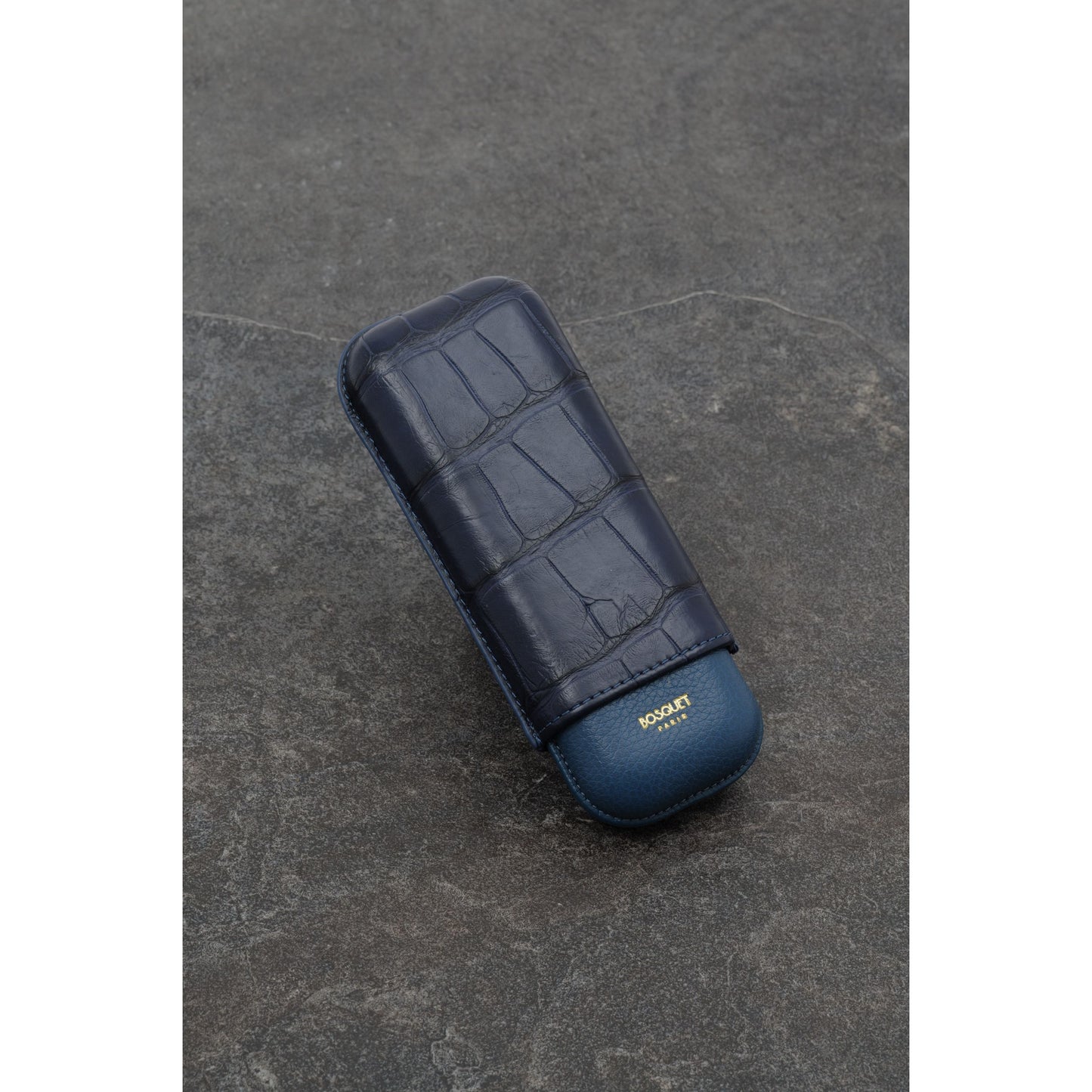 Genuine Crocodile Leather Case for 2 - Two tone Blue