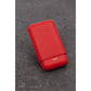 Grained Calf Leather Case For 3 - Rouge