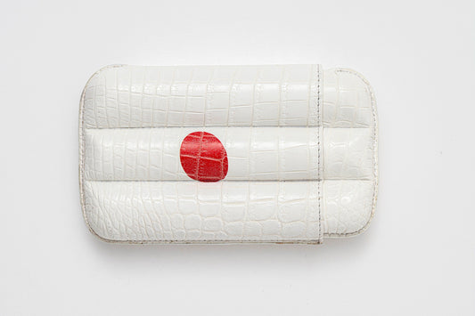 Genuine Crocodile Leather Case for 3 - Japan flag