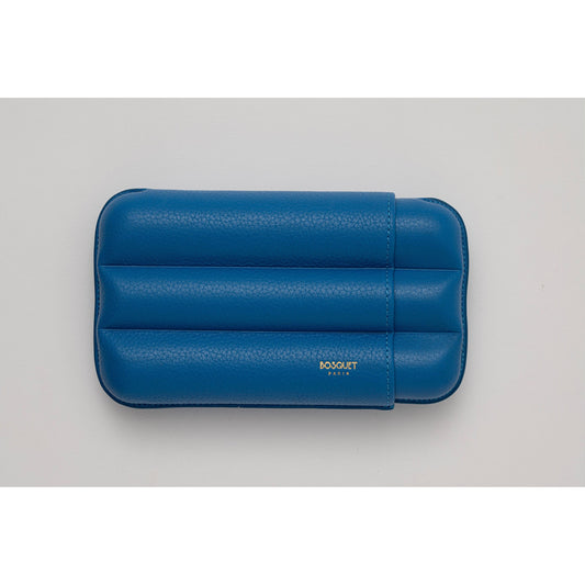 Grained Calf Leather Case For 3 - Capri Blue