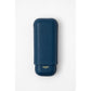 Grained Calf Leather Case For 2 -  Blue Lavande