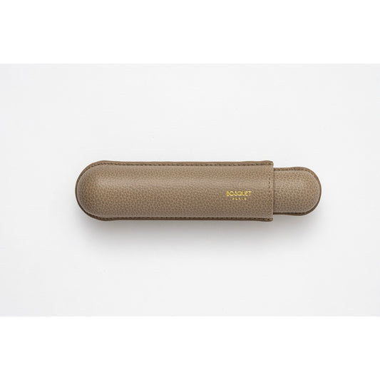 Grained Calf Leather case for 1 - Taupe