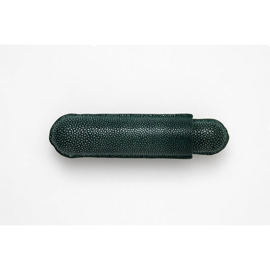 Shagreen Leather case for 1 - Green