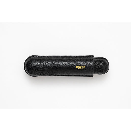 Grained Calf Leather case for 1 - Black