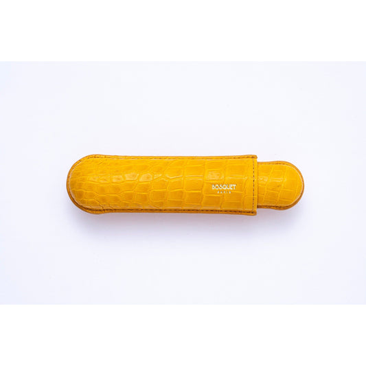 Exotic Leather Case for 1 - Yellow