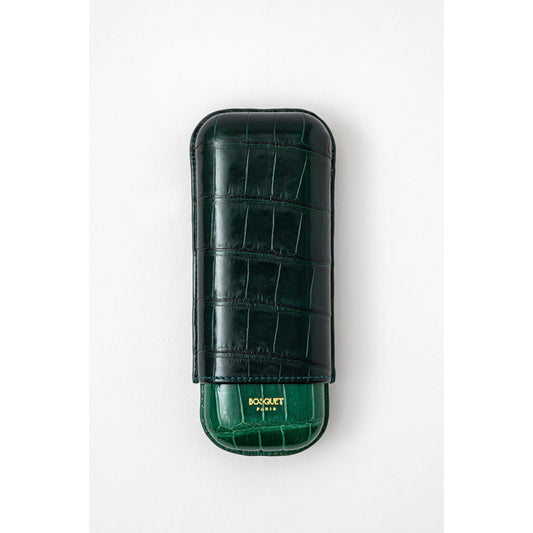 Genuine Crocodile Leather Case for 2 - Two tone green Green