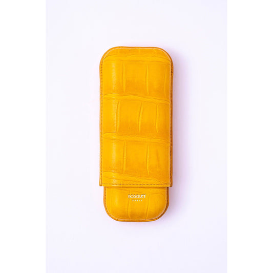 Genuine Crocodile Leather Case for 2 - Yellow