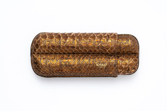 Genuine Python Leather Case for 2 - Gold