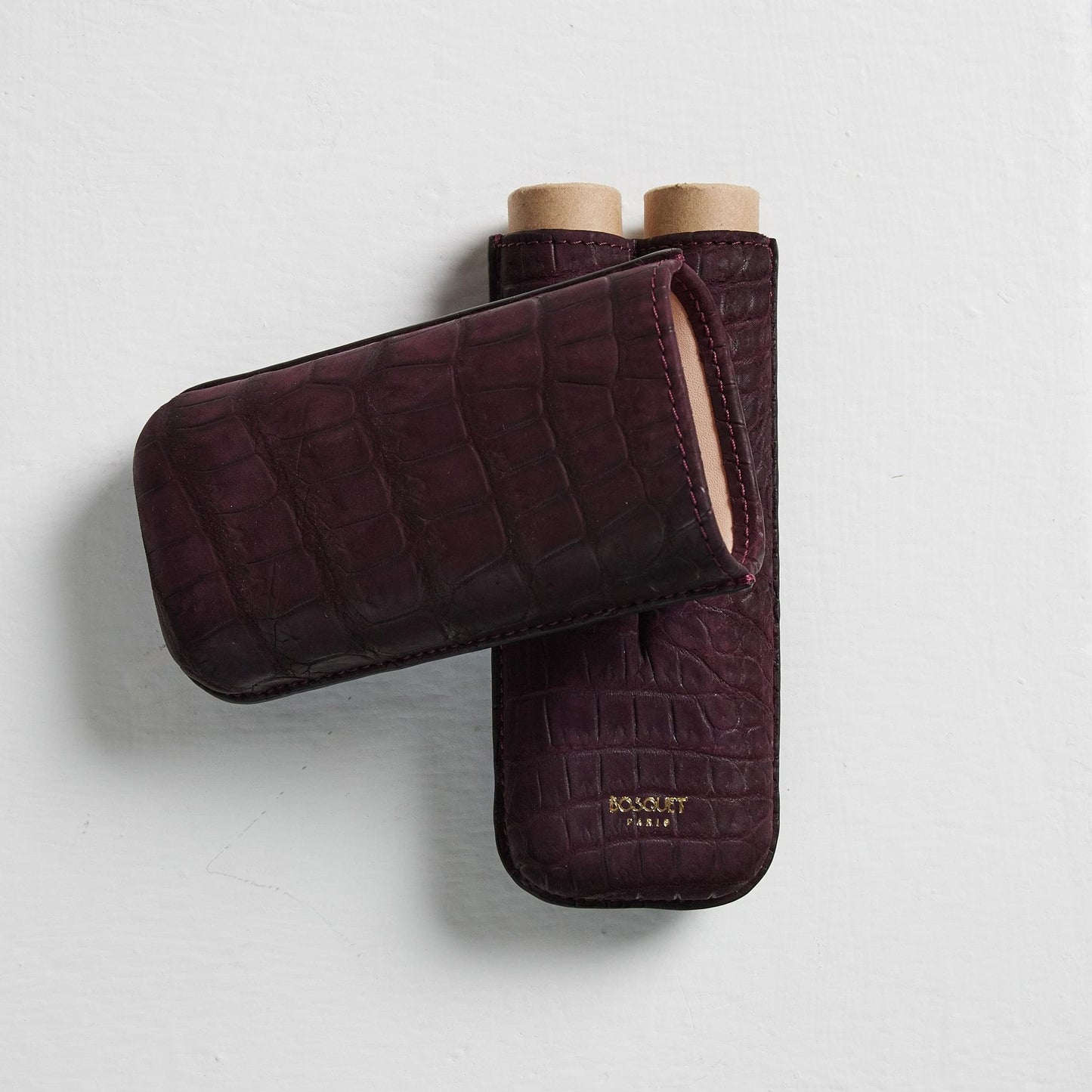 Genuine Crocodile Leather Case for 2 - velvet purple