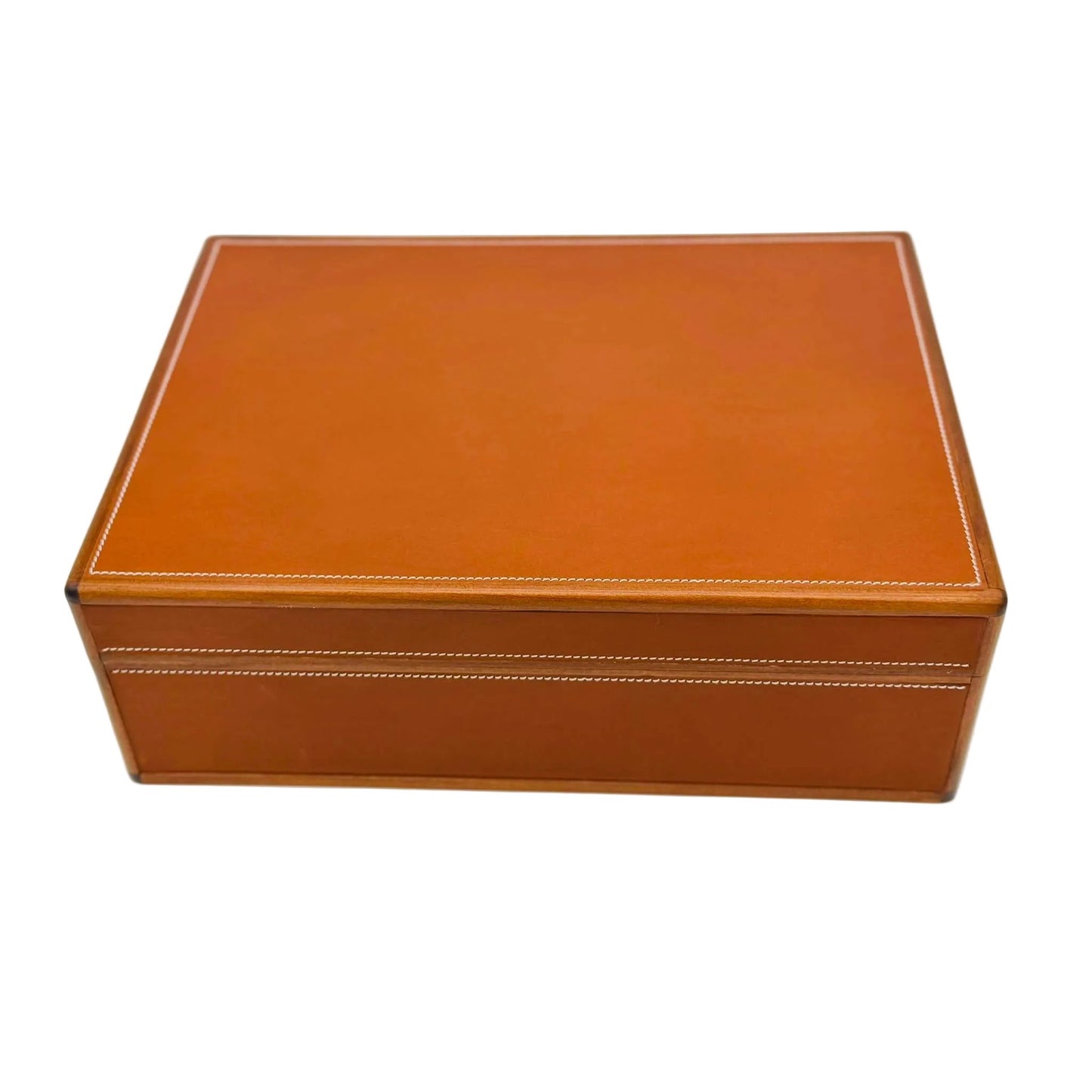 Desktop Humidor 75 cigars wood and Barenia leather - HERITAGE Collection