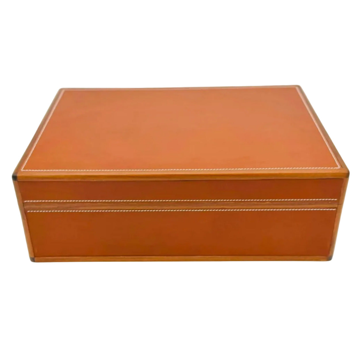Desktop Humidor 75 cigars wood and Barenia leather - HERITAGE Collection