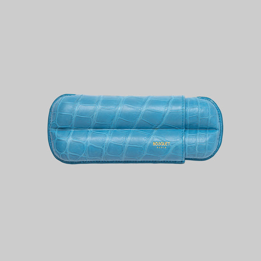 Genuine Crocodile Leather Case for 2 - Sky Blue